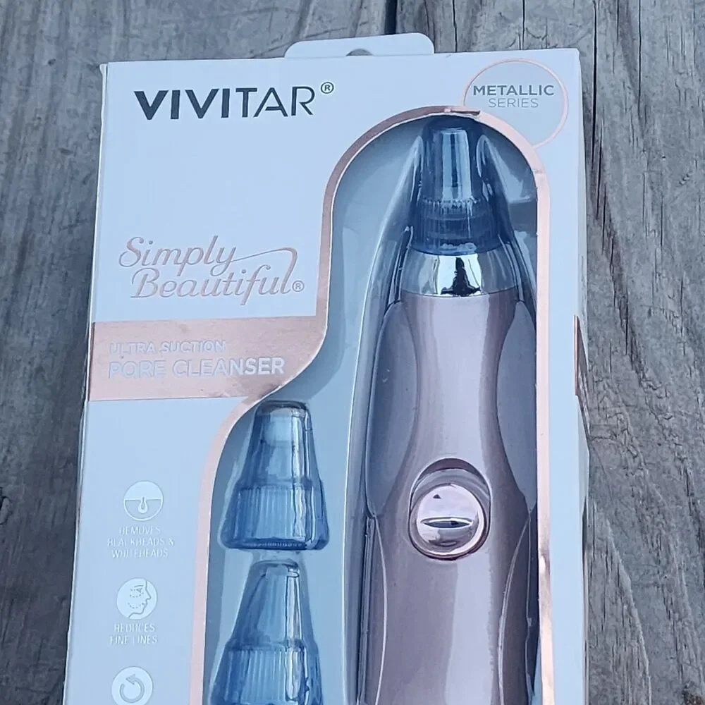 Vivitar Rose Gold Ultra Suction Facial Pore Cleanser Exfoliator Acne Blackheads